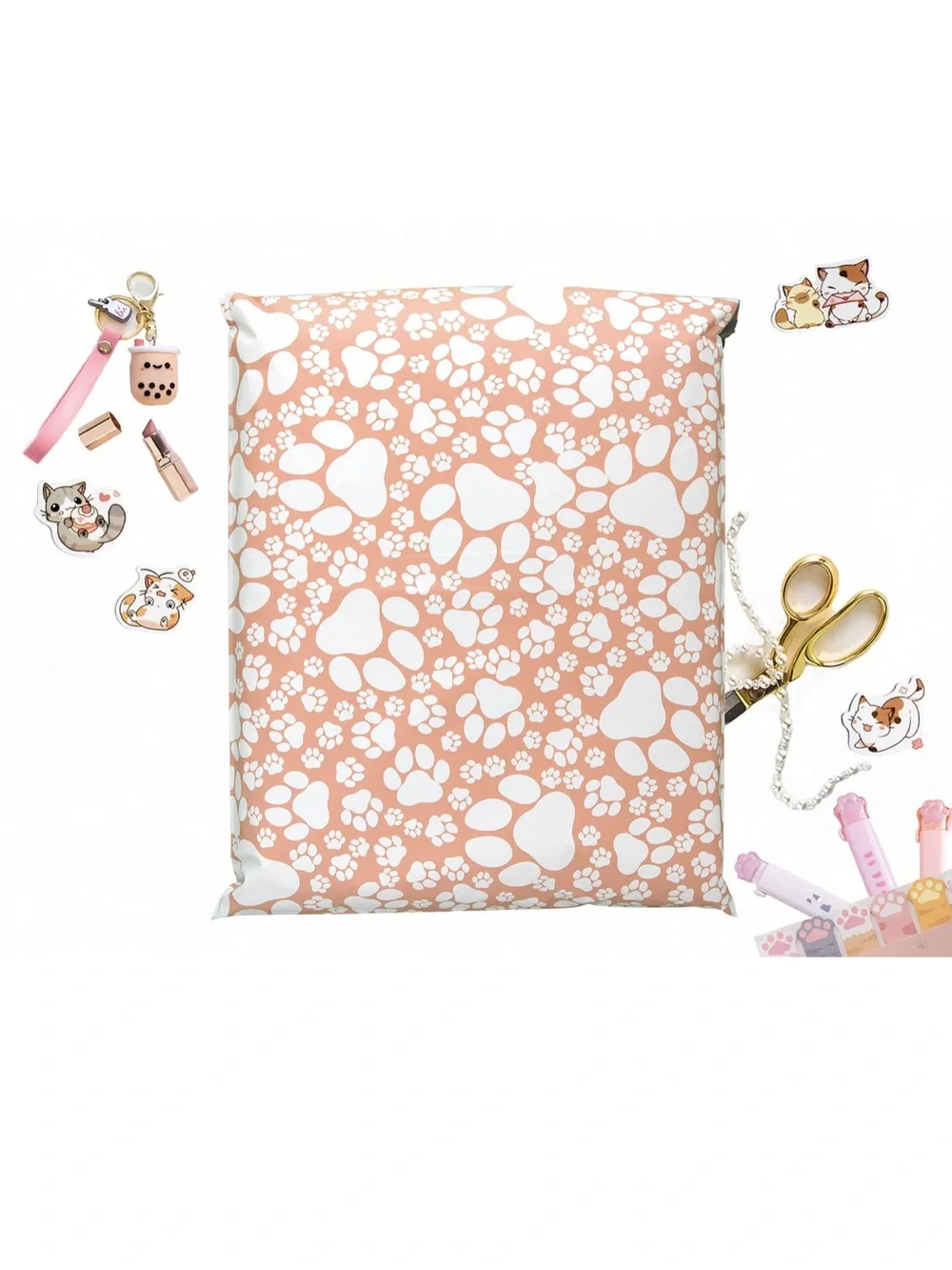 Paw Print Polymailers, 14x17, Pack of 25
